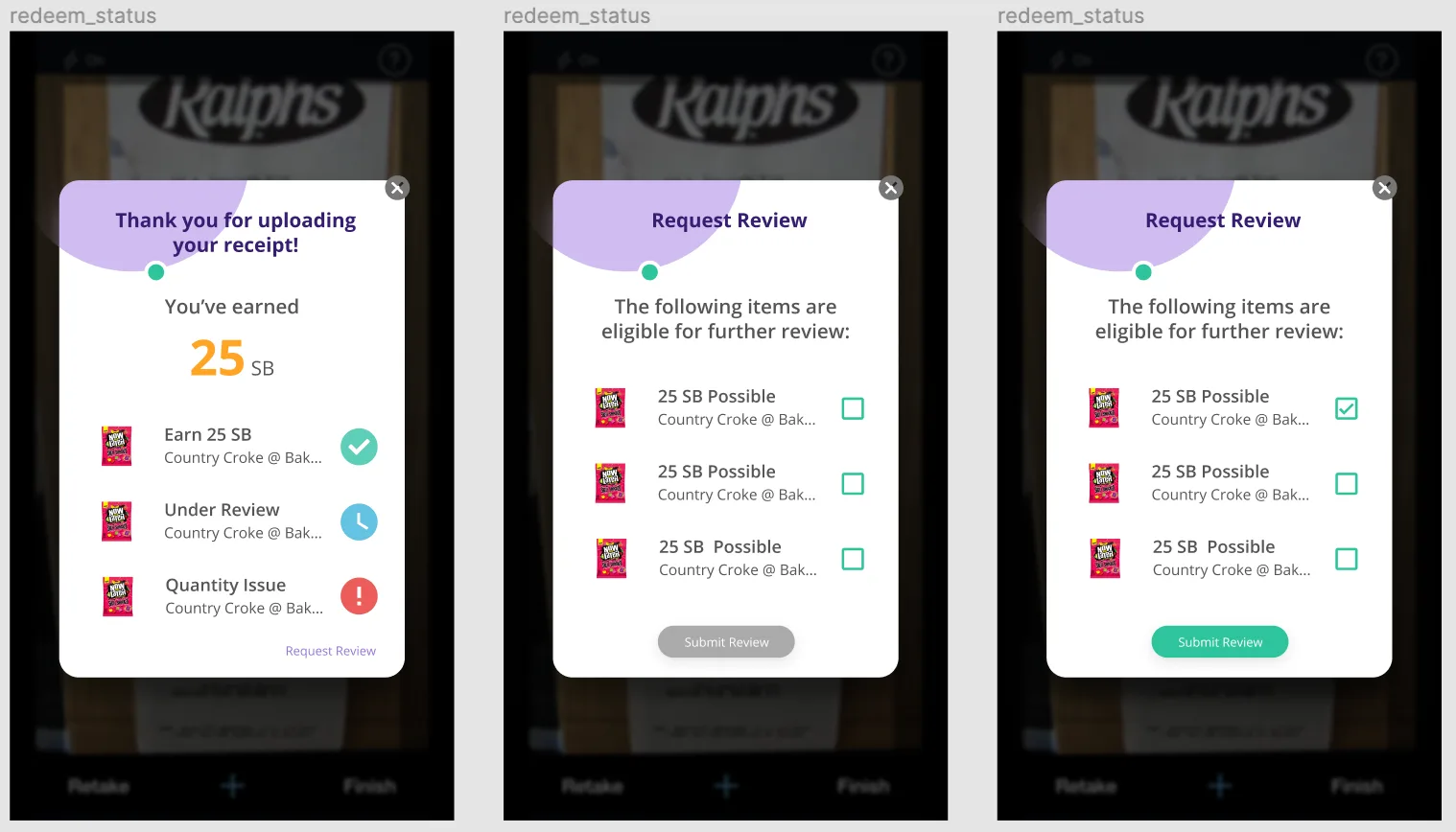 High-fidelity prototype: homepage
